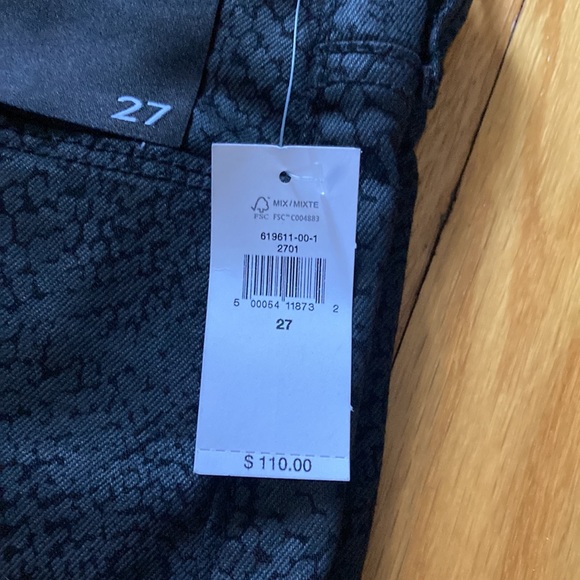 NWT Banana Republic snake print skinny ankle jeans 27 - Picture 5 of 5